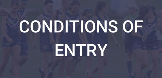 Conditions of Entry for Northern Touch