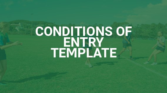 Conditions of Entry Template