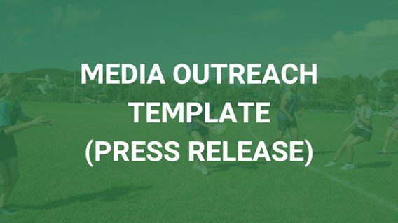 Media Outreach Template (Press Release)