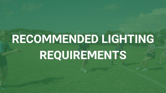 Recommended Lighting Requirements