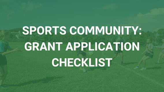 Sports Community: Grant Application Checklist