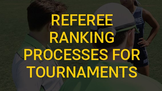 Referee Ranking Processes for Tournaments
