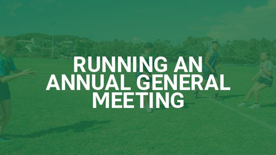 Running an Annual General Meeting