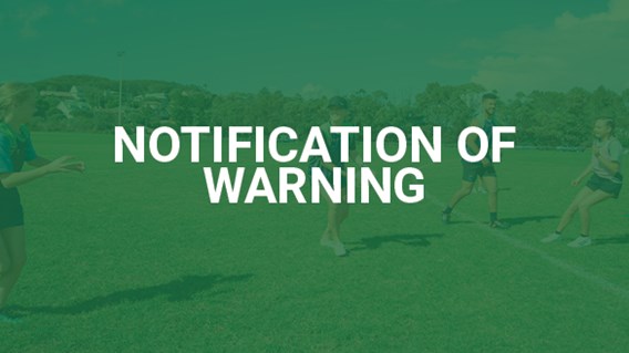 Notification of Warning