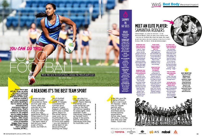 Women's Health says Touch Football is the best team sport - Touch ...